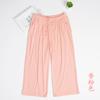 Directamente del fabricante: Pantalones de estar por casa de tres cuartos para mujer, Pantalones casuales, Pantalones de dormir de modal talla grande, Pantalones para aire acondicionado con garantía de calidad
