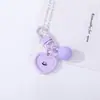 Contas de resina com rostinho sorridente em cores de doce, chaveiro de contas feito à mão para DIY, pingente, acessório de bolsa cultural e criativo, decoração, atacado