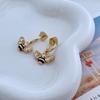 Lujo Ligero Estilo Pastoral Europeo y Americano Set de Collar y Aretes de Abeja Esmalte Zircón Aretes Joyería al por Mayor de Comercio Exterior de Qingdao