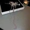 Nuevo Tassel de Mariposa Largo Parte Trasera de la Cabeza Cabello Cabello Mujeres Personalidad Completo Diamante Moda Pinza de Pelo Sentido del Diseño Tocado Mujeres