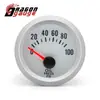 Instrumento Modificado para Coche Blanco y Negro 52mm Luz Azul Sobrealimentado Temperatura del Agua Temperatura del Aceite Presión del Aceite Voltímetro 12V Instrumento Universal