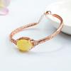 Pulsera de Cera de Abejas Natural Guan Yu Ámbar Amarillo Aceite de Pollo Miel Completo Suministro Directo de Fábrica de Joyería S2100205