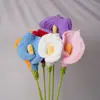 Flor de Lana de Lirio de Calas Tejida a Mano Transfronteriza Flor Artificial Tejida Flor Inmortal Flor Artificial Ganchillo Decoración del Hogar