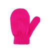 Guantes Acrílicos de Color Sólido para Otoño e Invierno para Niños, Cálidos de Punto Mágicos de Dibujos Animados para Bebés, Manoplas Antiarañazos al por Mayor