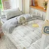 Nuevo conjunto de tres piezas de algodón puro de grado A, simple y fresco, serie de conjuntos de seis piezas para cama individual de estudiante, dormitorio
