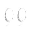 [Marca de Luxo Acessível Ta] Design Parisiense ~ Brincos de Círculo de Diamantes para Mulheres, Brincos Sofisticados e Elegantes
