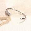 Pulsera abierta de lujo de alta gama con incrustaciones de diamantes de estilo europeo y americano, tendencia de personalidad de nicho, pulsera Joker, joyería transfronteriza al por mayor