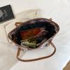 Bolso Grande de PU para Mujer 2022 Nuevo Trendy Celebridad de Internet Moda Bolso de Hombro de Gran Capacidad Versátil Estilo Étnico Ins Bolso Tote
