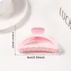 Golais Joias Cor Macaron Semicírculo Presilha Elegante Versátil Grampo de Cabelo Presilha Tubarão Acessórios de Cabelo para a Parte de Trás da Cabeça