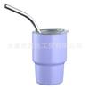 Cross-border Amazon 2-3oz sublimação mini palha copo de vinho pequeno 304 aço inoxidável copo de carro copo de dupla camada térmica