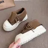 Botas Casuales Versátiles de Diseño Maillard Estilo Coreano para Mujer 2025 Otoño e Invierno Nuevas Zapatillas Estudiantiles de Nicho con Suela Gruesa