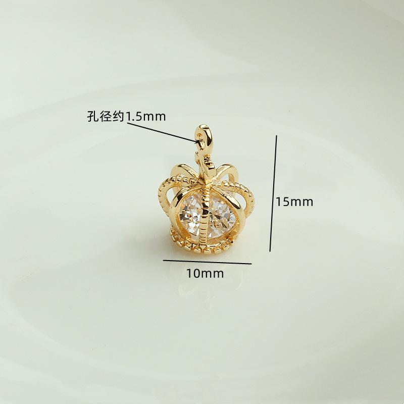 锆石皇冠帽吊坠01