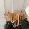 Bolso Cruzado Casual de un Solo Hombro para Mujer, Nuevo Estilo de Nicho 2026, Bolso de Chica Biker Popular, Bolso Cruzado Retro de un Solo Hombro