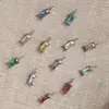 Estilo de Lujo Accesible Ins Francés Colgante Exquisito DIY Acero Inoxidable Chapado en Oro de 18K Coloridos 6*3mm Rectangulares Geométricos Accesorios