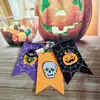 Decorações de Festa de Halloween Tecido Não Tecido Teia de Aranha Morcego Abóbora Caveira Atmosfera de Festa Interna Decorações Penduradas Bandeiras