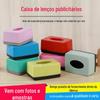 Caixa de Papel Plástica Simples Caixa de Lenços de Papel para Restaurante Caixa de Papel para Guardanapos para Sala de Estar Doméstica Caixa de Papel para Presente Publicitário LOGOTIPO Impressível