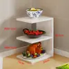 Ferramenta de preparo e armazenamento para cozinha, escorredor de pratos multicamadas para bancadas de cozinha, ferramenta de armazenamento multifuncional para o fogão
