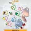 Fivela de Couro Branca, Tira de Fivela Moderna e Descolada, Aplique para Roupa, Aplique de Chapéu de Gato, Etiqueta de Plástico, Logo Ajustável do Patrick Estrela, Aplique 3D