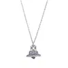 Collar de Amor Irregular Nueva Emperatriz Viuda Explosiones Clásicas Sentido Avanzado Pendiente de Amor Esfera Cadena para Clavícula