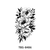 Adesivos de tatuagem atacado transfronteiriço uma geração de adesivos de tatuagem TBS flores leão tigre lobo totem tatuagem