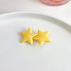 Pinza para el cabello de estrella amarilla para mujer, linda horquilla de dopamina de verano, clip para flequillo lateral, 2023, nuevo, pequeño, accesorio para el cabello
