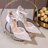 Sandalias de Tacón Alto, Zapatos Blancos de Boda, Adornos Florales Bordados a Mano, Tela de Malla, Tacones Finos, Zapatos de Mujer con una Sola Correa, Zapatos de Boda