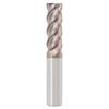 Fresa de Aço Tungstênio de 65 Graus, Fresadora Reta Estendida de Quatro Lâminas, Ferramenta CNC, Fresadora de Topo Especial para Aço Inoxidável