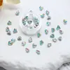 Pedras de Strass Geométricas em Formato de Coração Dongzhou, Pedras de Strass Coloridas e Grossas para Nail Art com Base Banhada a Prata, Pedras de Strass para Nail Art DIY, Decorações de Nail Art Imitação Huahua 4815
