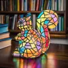 Adornos de resina de la nueva serie de perros transfronterizos, luz nocturna LED, arte, estatua de animal, decoración creativa para el hogar, escritorio