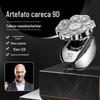 Novo de fábrica display digital nove lâminas barbeador elétrico aparador de cabelo careca recarregável seis em um barbeador atacado