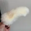 Pinzas para el Cabello de Felpa para Otoño e Invierno para Mujeres, Pinzas de Pelo de Visón de Alta Gama, Estilo Elegante y Relajado, Pinzas de Pato en la Parte Posterior de la Cabeza