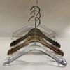 Loja de roupas cabide acrílico cristal transparente sem costura hotel terno suporte para roupas infantis clipe de calça fabricantes atacado