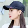 Gorra de Béisbol de Algodón Puro de Moda Versátil para Mujer Gorra Casual de Verano para Exteriores Mostrando la Cara Pequeño Parasol Sombrero de Sol