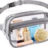 Riñonera Transparente de PVC Transfronteriza Bolsa de Almacenamiento Impermeable para Deportes al Aire Libre Bolsa Visible Portátil para Monedas Bolsa para Teléfono Móvil