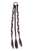 Trenzas Boxeadora Cola de Caballo Alta para Mujeres con Cabello Largo, Dreadlocks Dulces y Cool de Chica, Trenzas Largas con Mechas, Trenzas de Celebridad de Internet, Cola de Caballo Falsa