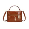 Bolso de Mano de Caja Brillante con Textura de Gama Alta para Mujer, 26 Modelos Nuevos, Moda Transfronteriza Trendy Nicho Diario Bolso de Hombro y Cruzado