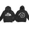 Moletom Casual Estilo Europeu e Americano com Zíper Frontal Completo, Moletom com Capuz e Zíper Casual Retro Americano Masculino da Moda