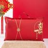 Bolsa de Armazenamento para Almofada de Casamento Grande Vermelha Festiva Bolsa para Embalagem de Almofada de Dote Mochila Bolsa de Presente Espessada para Casamento