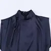 ZA Europa Transfronteriza Comercio Exterior Ropa de Mujer AliExpress Venta Caliente Vestido Corto de Retazos sin Mangas Moderno de Moda