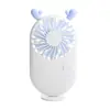 Mini Ventilador Portátil Pequeno Ventilador de Mesa Desenho Animado Portátil Ventilador Recarregável Ventilador de Bolso de Calça USB para Exterior