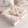 Colcha de verano de punto de algodón para niños, colcha fina de verano para una persona lavable a máquina, colcha de verano para dos personas