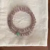 Pulsera de Perlas de Doble Círculo Ojo de Gato Morado Diseño de Nicho Temperamento Fresco Lujo Ligero Retro Gama Alta Apilable Pulsera Ojo de Gato