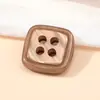 Botones Cuadrados Perlados de Resina para Manualidades Botones Coloridos para Puños de Camisa Botones Cuadrados Lindos de Estilo Chino para Ropa de Muñecas