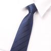 Gravata Masculina Formal Zíper Casamento Noivo Terno Masculino Amarrada à Mão Azul Preguiçosa Sem Nó Puxar