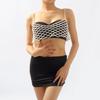 C0512 Moda Transfronteriza Hueco Perla Tirante Pecho Simple Sexy Tejido a Mano Chaleco Exterior Cadena Corporal