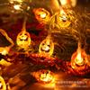 Luces LED de decoración de Halloween luces de calabaza cadena de luces de fantasma luces de diseño para fiesta de festival luces de sombrero luces de calabaza a batería
