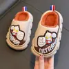 Zapatos de algodón Altman para niños 2024 nuevo otoño e invierno niños EVA interior cuero impermeable niño pequeño zapatillas de algodón