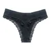 Tanga Europeo y Americano Sexy de Encaje de Algodón Puro para Mujer Tanga de Encaje Sexy Puro Deseo