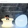 Mesa Iluminada con LED Refrigerante, Muebles Iluminados, Mesa de Café KTV, Mesa Redonda con Taburetes, Mesa Baja de Café para Bar, Control Remoto Multicolor