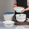 Hogar 2026 Modelo Nuevo Vajilla Cuenco de Cerámica Cuenco de Color Bajo Esmalte Cuenco para Sopa Cuenco Cónico Estilo Japonés Tazón Grande para Sopa Cuenco para Frutas